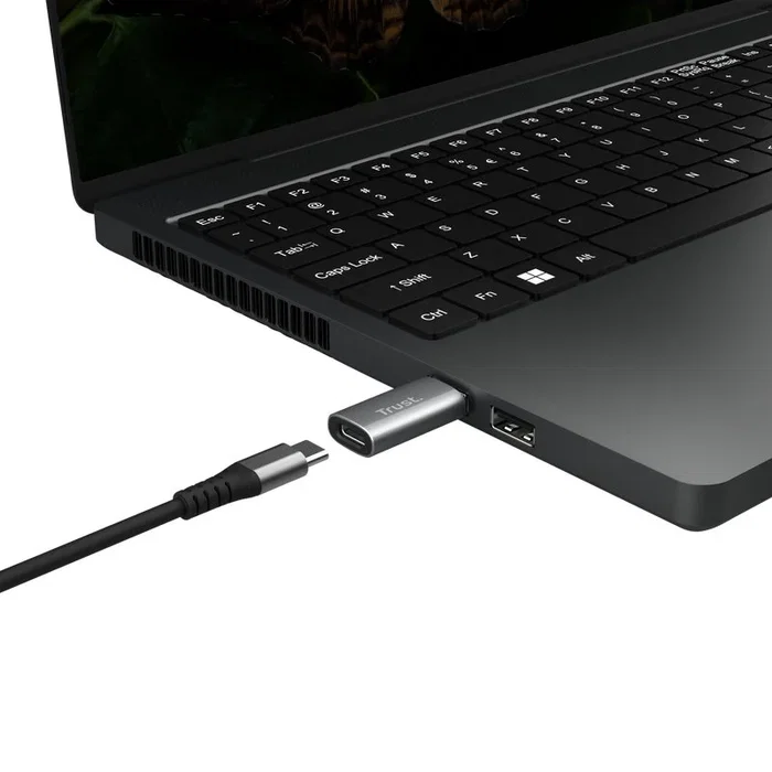 Trust Calyx Adaptador USB 3.2 Gen2 USB-C Hembra a USB-A Macho, Gris (Pack de 2)